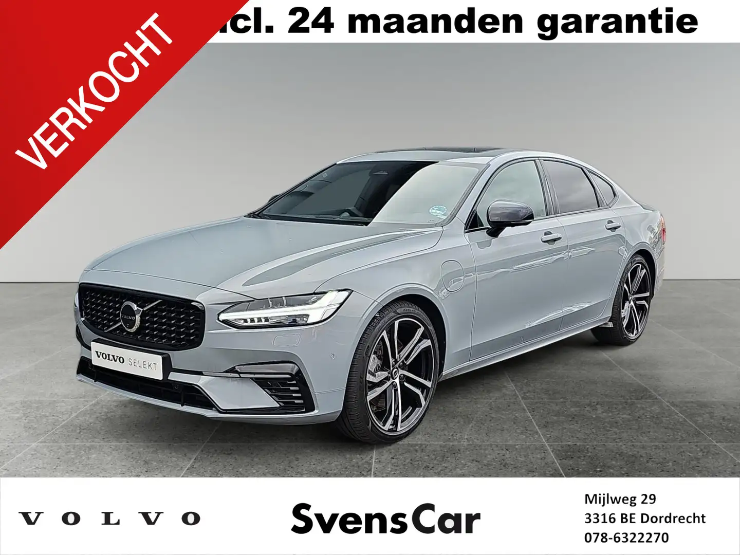 Volvo S90 T8 AWD Ultimate Dark | Luchtvering | Bowers & Wilk Gris - 1