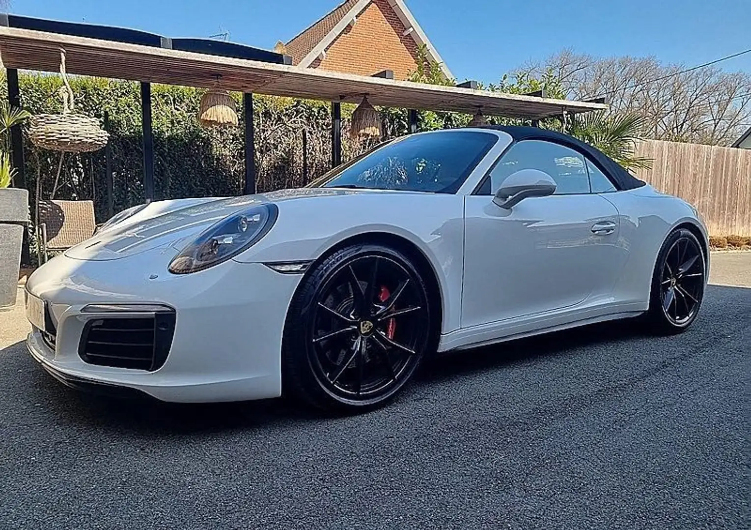 Porsche 911 991 (2) 3.0 420 CARRERA 4S CABRIOLET PDK Blanc - 1