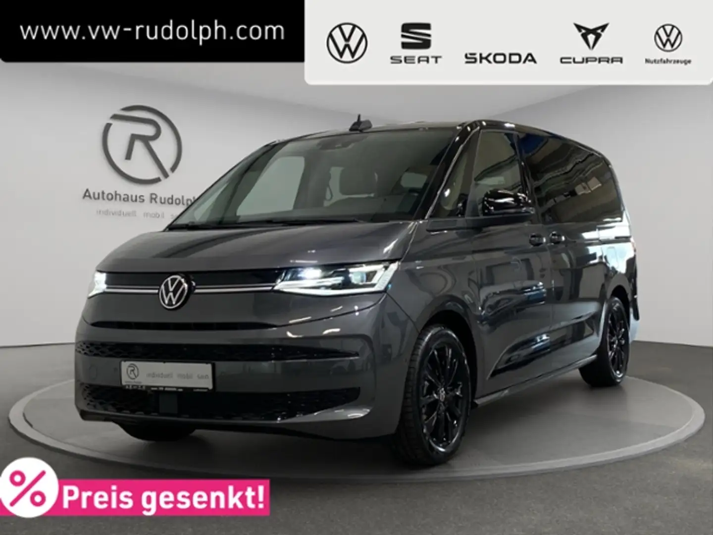 Volkswagen T7 Multivan 2.0 TDI DSG "Edition" lang KLIMA LED NAVI ALU Grau - 1