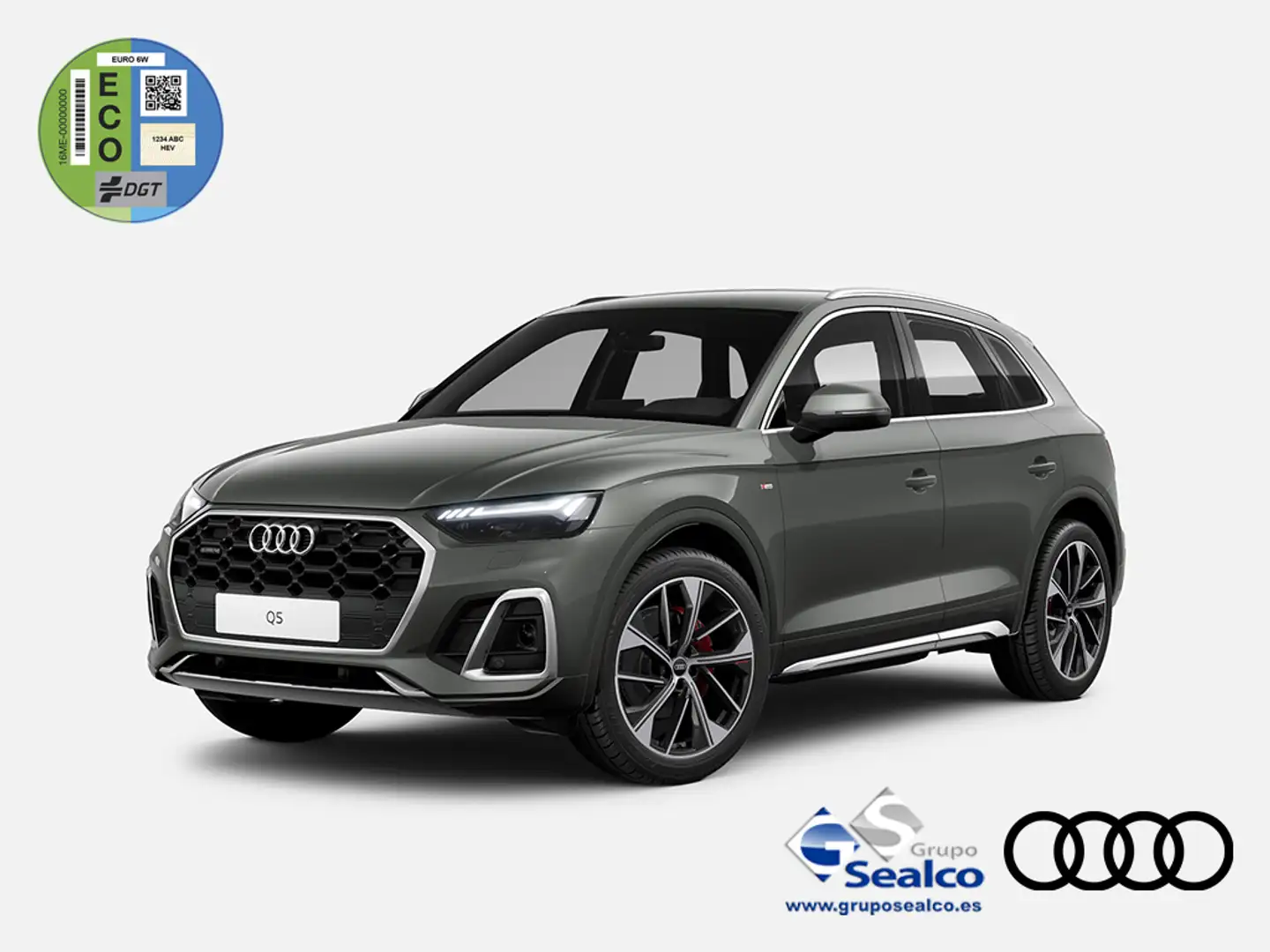 Audi Q5 40 TDI quattro-ultra Black line S tronic 150kW Gris - 1