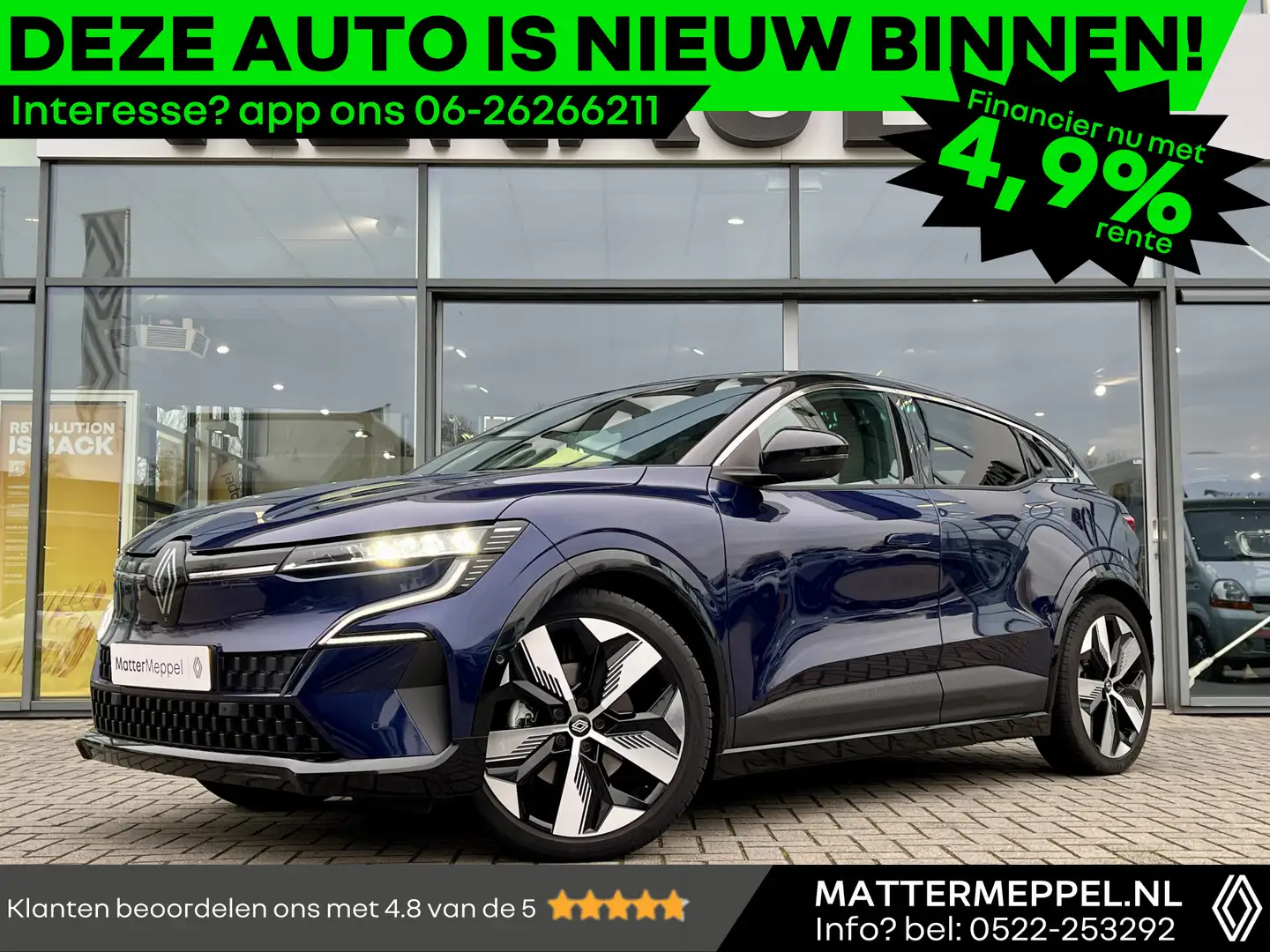 Renault Megane E-Tech EV60 220PK Optimum Charge Techno | SOH 97% | Pack Azul - 1