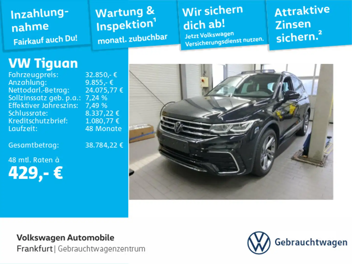 Volkswagen Tiguan 1.4 TSI DSG eHybrid R-Line Navi IQ.Light Schwarz - 1