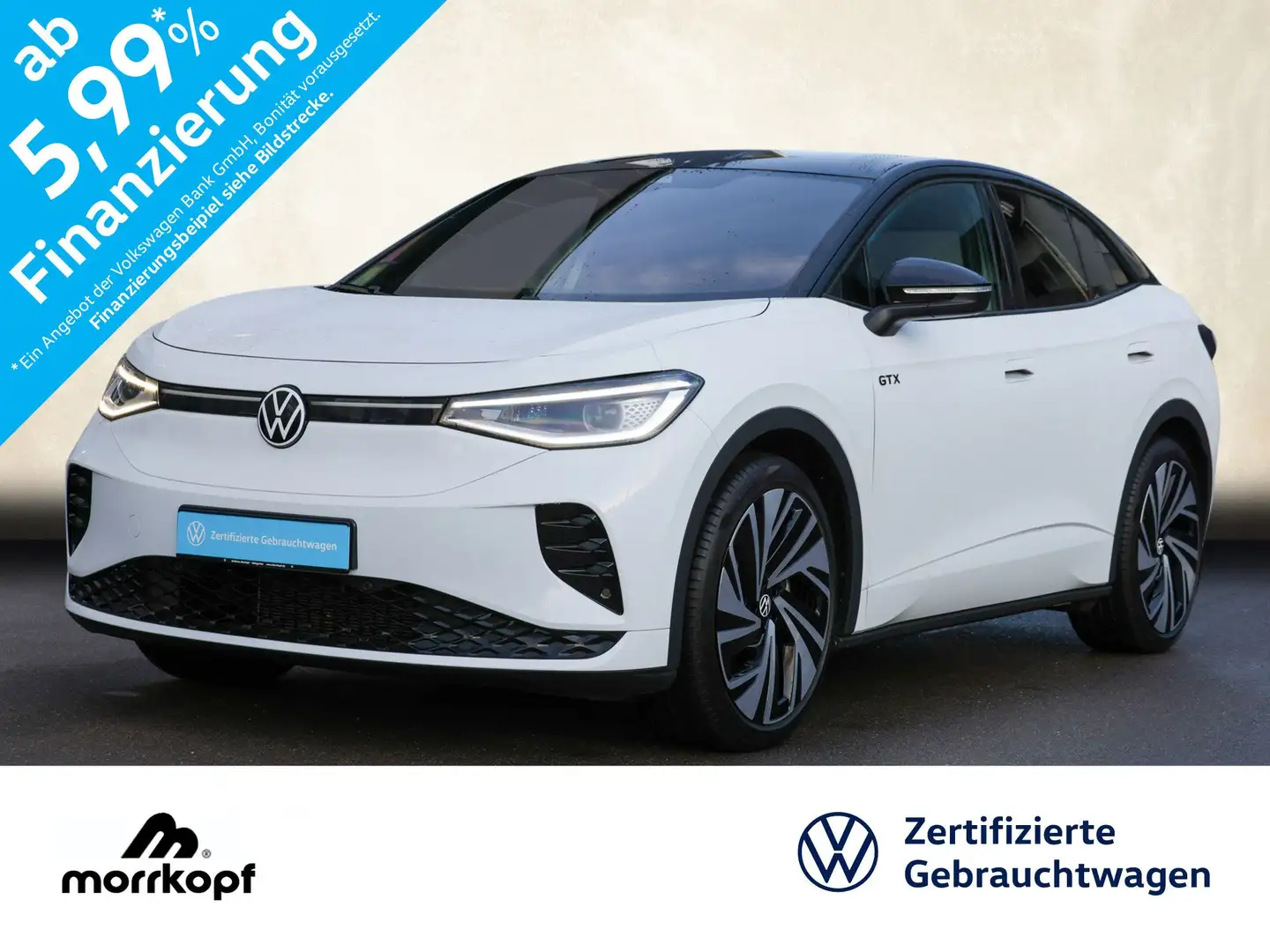 Volkswagen ID.5 GTX +MAX 512KM+WÄRMEPUMPE+ Sportpaket Navi Weiß - 1
