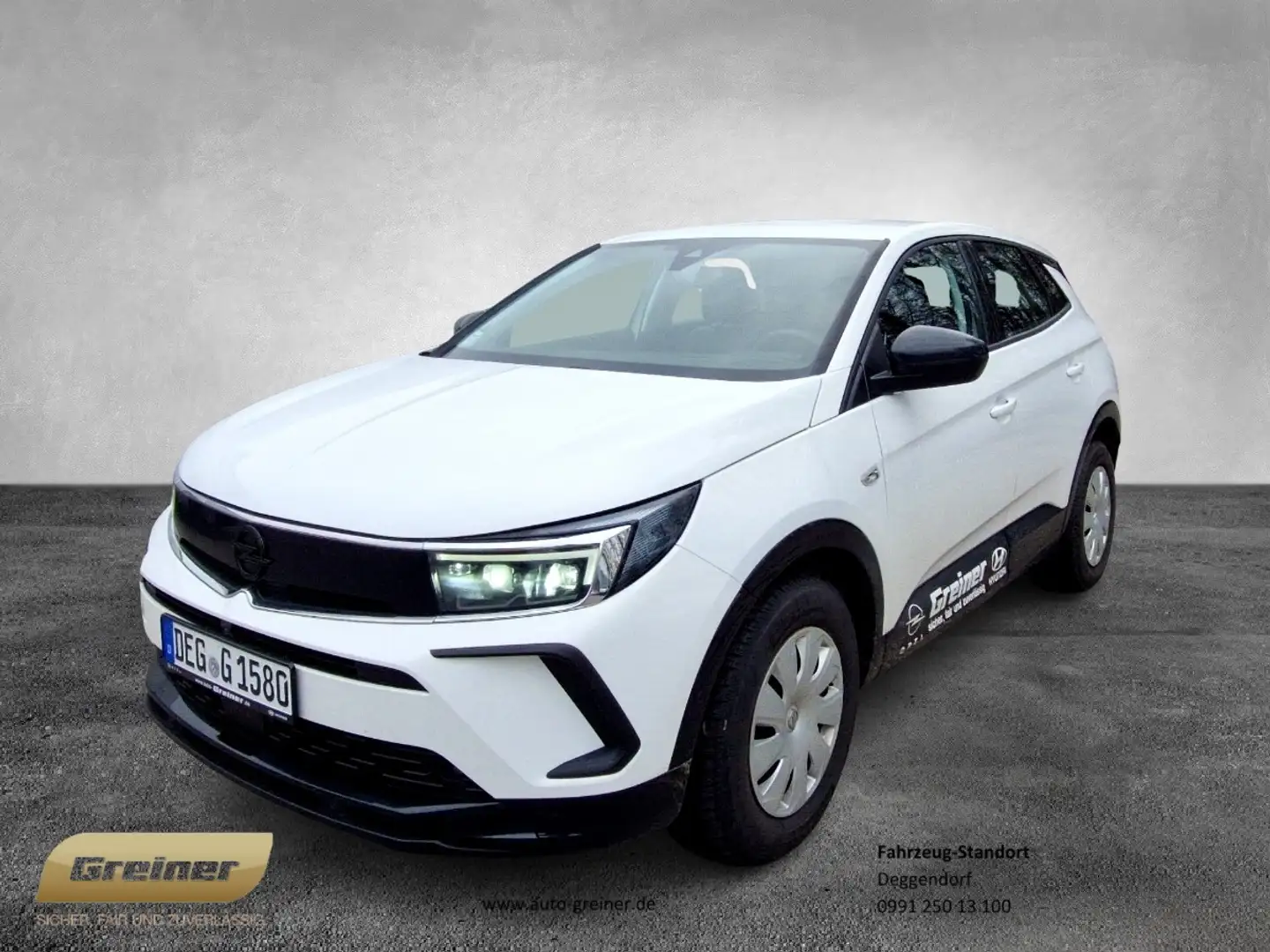 Opel Grandland 1.2 Turbo 48V GS INTELLILUX|KAMERSA Weiß - 1