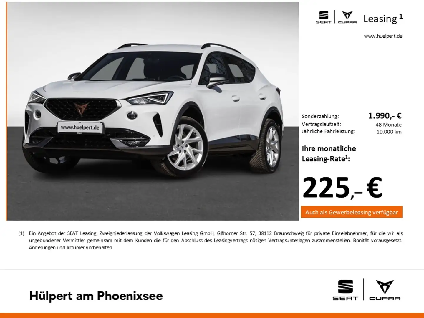 CUPRA Formentor 1.5 CAM ACC LM18 EKLAPPE NAVI SITZHEIZ Bianco - 2