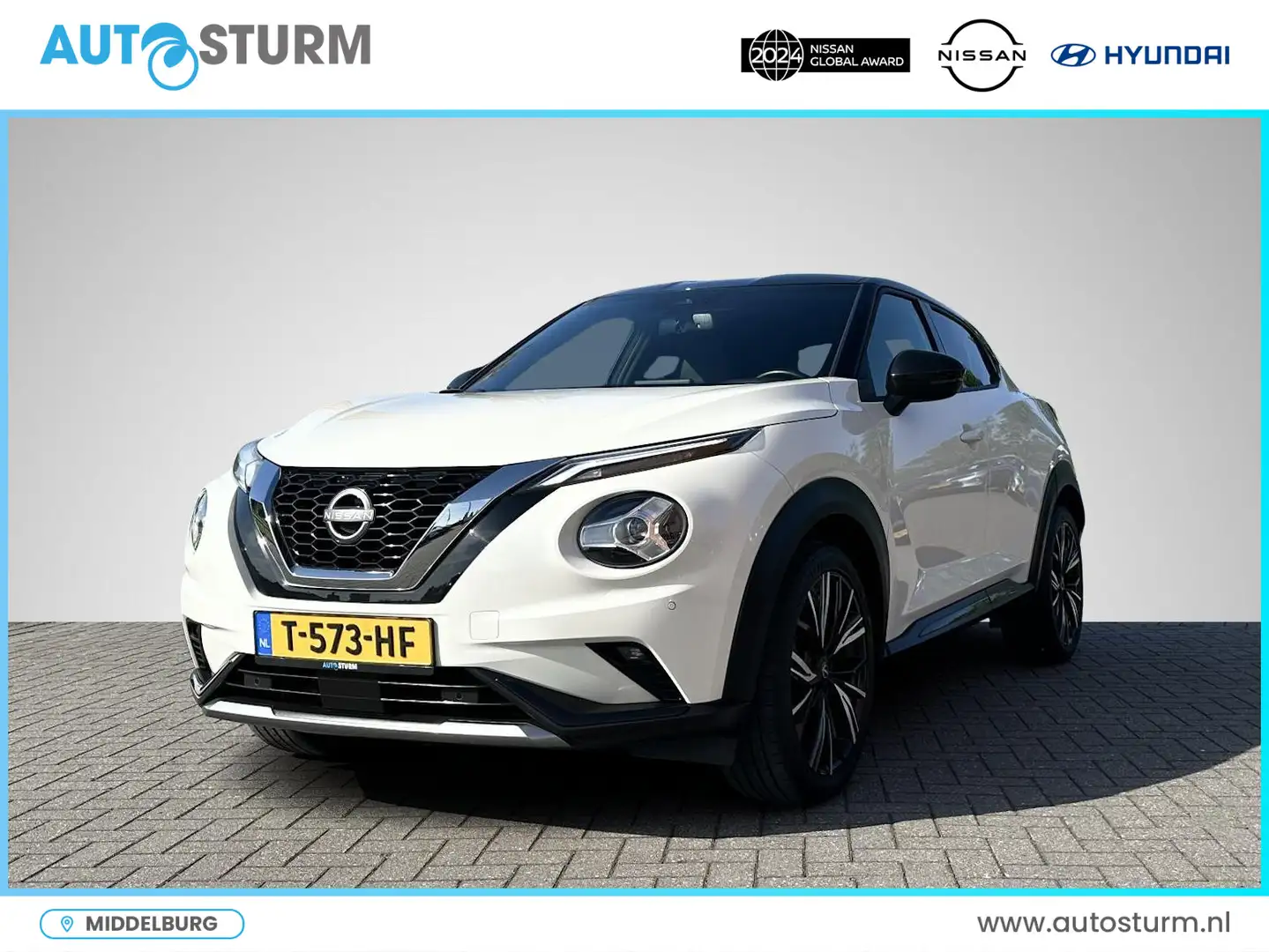Nissan Juke 1.0 DIG-T N-Design Navigatie | Camera | Apple Carp Wit - 1