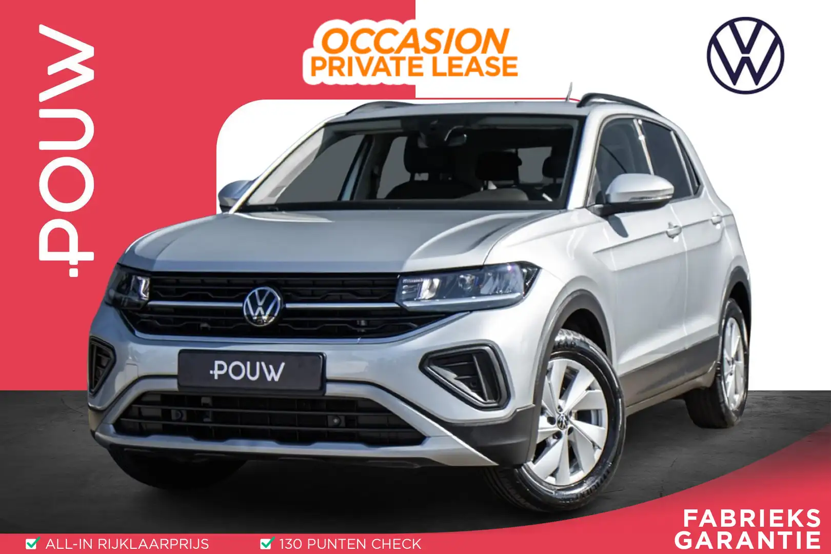 Volkswagen T-Cross 1.0 TSI 95pk Life Edition | Parkeersensoren | Appl Gris - 1