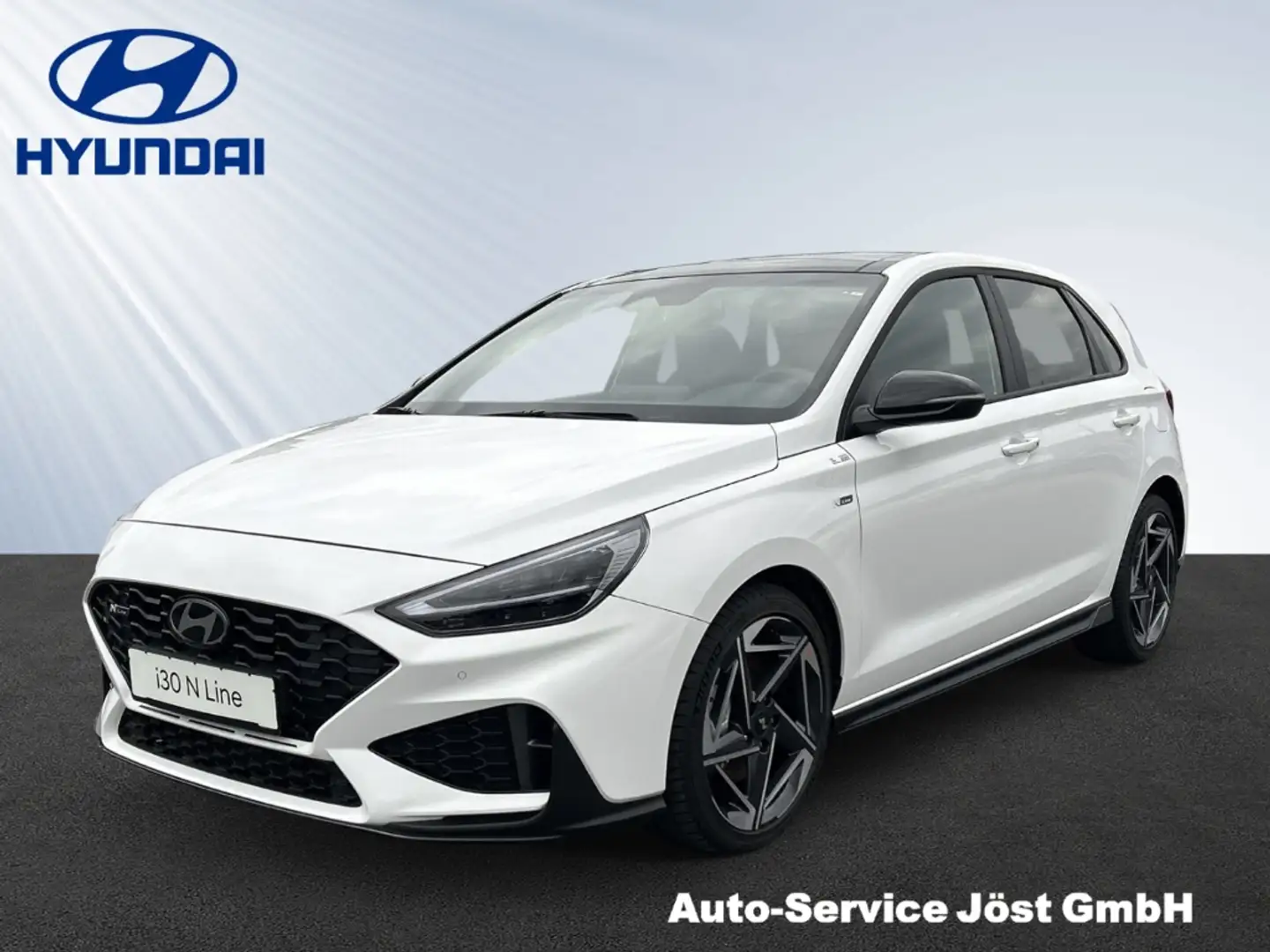 Hyundai i30 N Line 48V 1.5 T-GDI SPORT NAVI Blanc - 1
