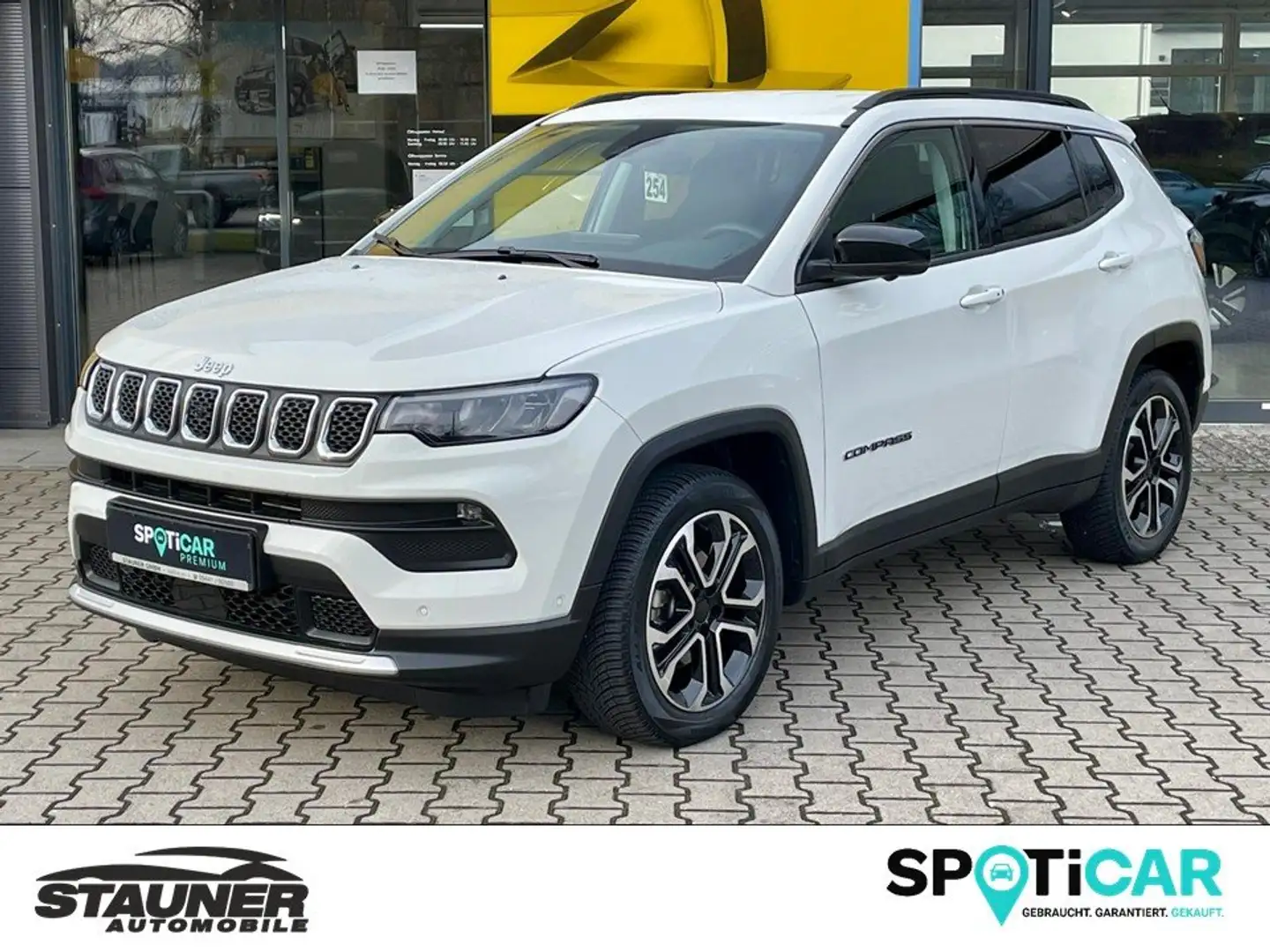 Jeep Compass Limited 48V *LED*360°KAMERA*ACC*NAVI*LHZ*SHZ* Blanc - 1
