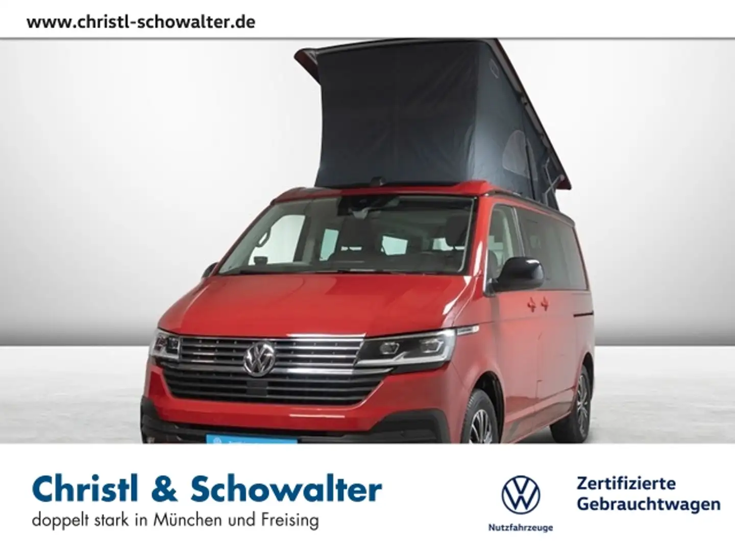 Volkswagen T6.1 California Beach 2.0 TDI Tour Edition NAVI Rood - 1