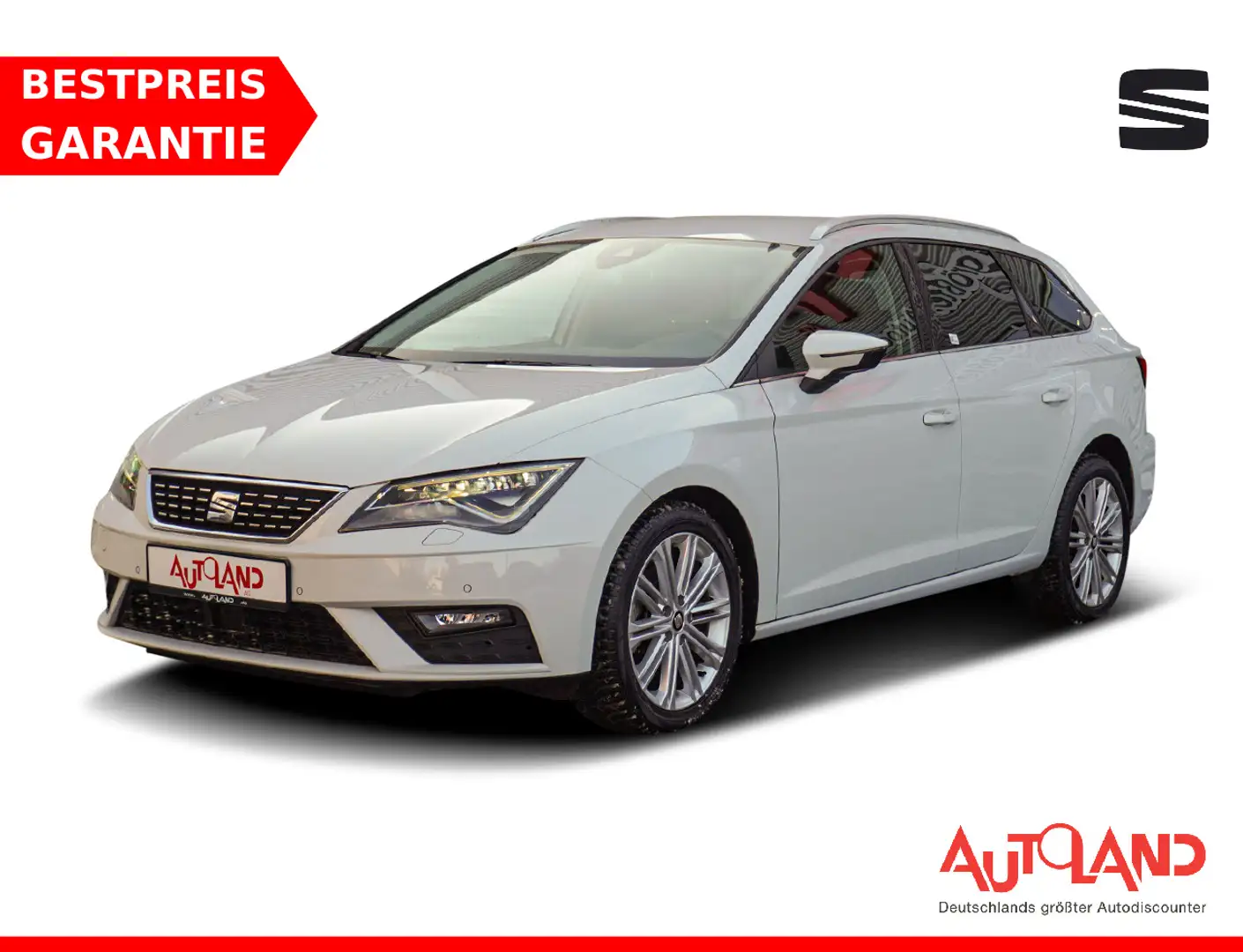 SEAT Leon ST 1.5 TSI DSG Xcellence LED Navi Teilleder Weiß - 1