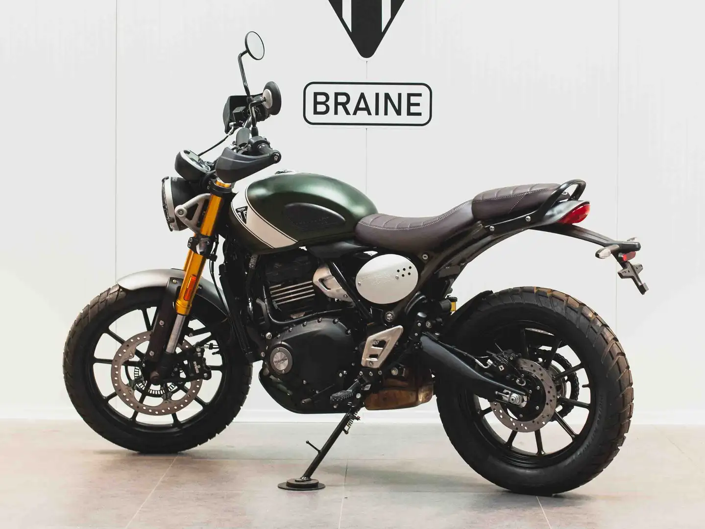 Triumph Scrambler 400 X Matt Khaki - 500 € d'accessoires offerts Vert - 2