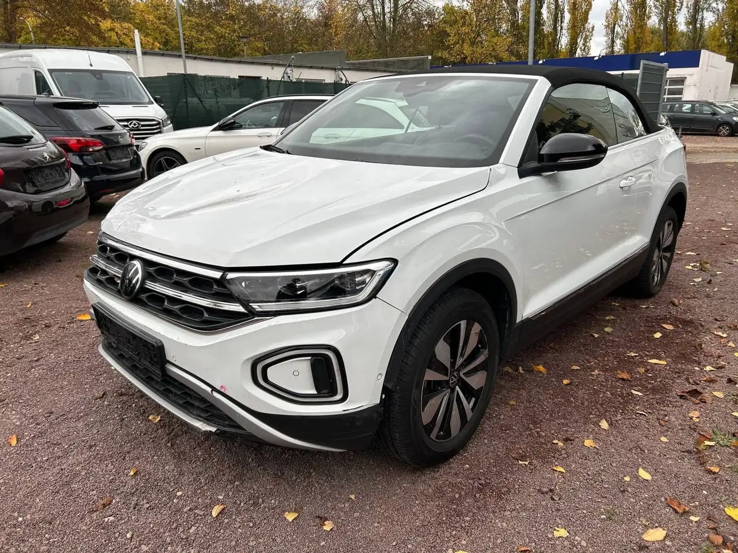 Volkswagen T-Roc Cabriolet Goal Klima Sitzh Navi PDC Blanc - 1