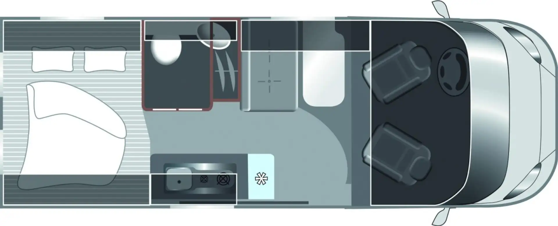 LMC Innovan 600 Rahmenfenster Alufelgen Markise Klima Grigio - 2