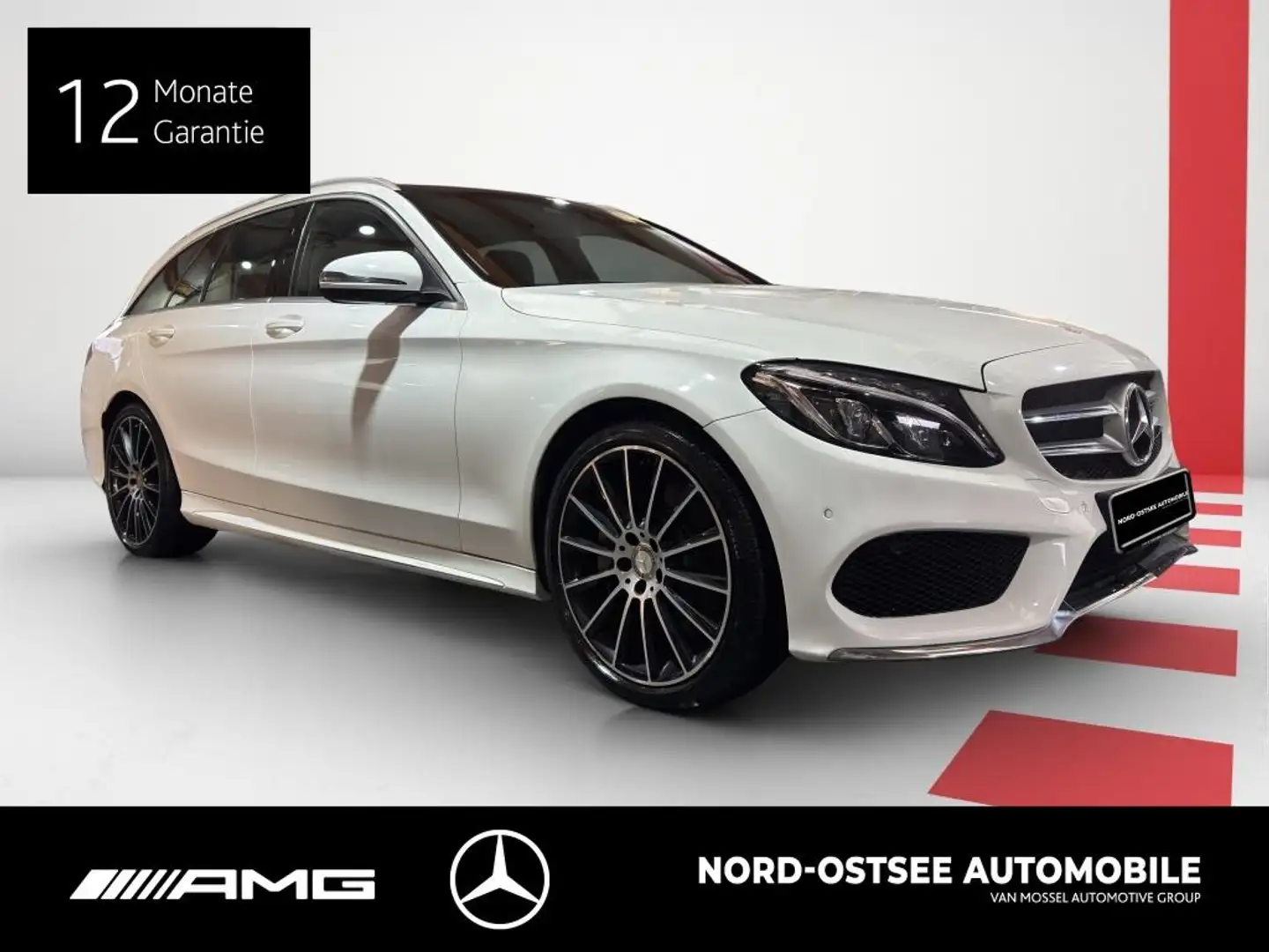 Mercedes-Benz C 250 T AMG COMAND KAMERA STANDH. PANO BURMESTER Blanc - 2
