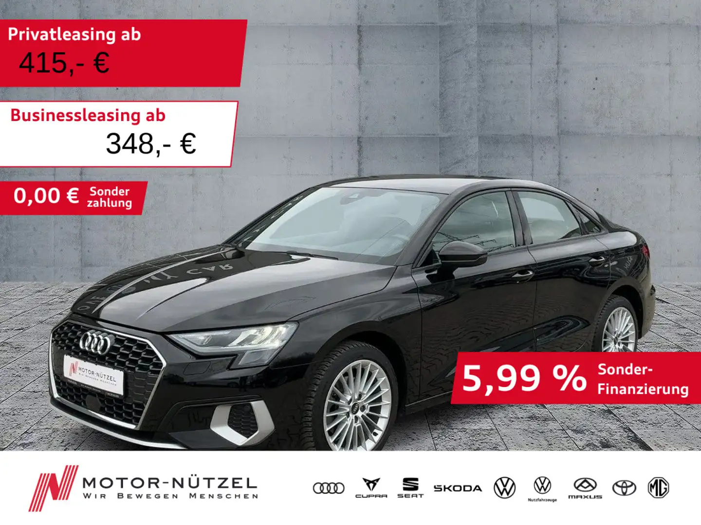Audi A3 35TDI S-TR ADVANCED 5JG+LED+NAV+ACC Schwarz - 1