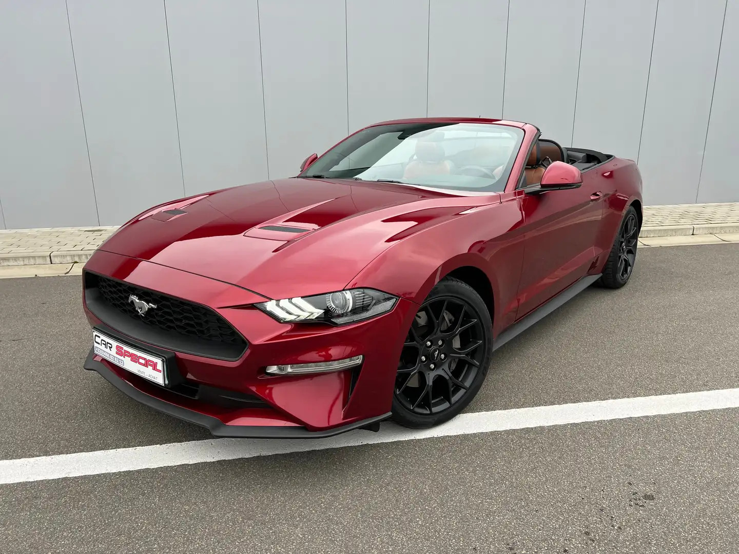 Ford Mustang 2.3 EcoBoost Cabrio - Facelif - Aut -Cockpit  TVAC Red - 1
