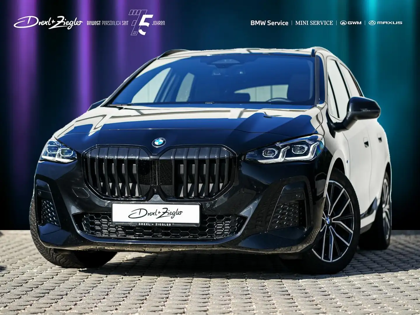 BMW 223 223i xDrive Active Tourer M-Sport AHK PANO H&K HuD Noir - 1