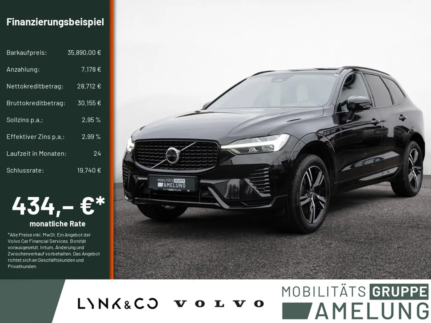 Volvo XC60 B4 R-Design AWD NAVI LED FACEL. AHK PANO Noir - 1