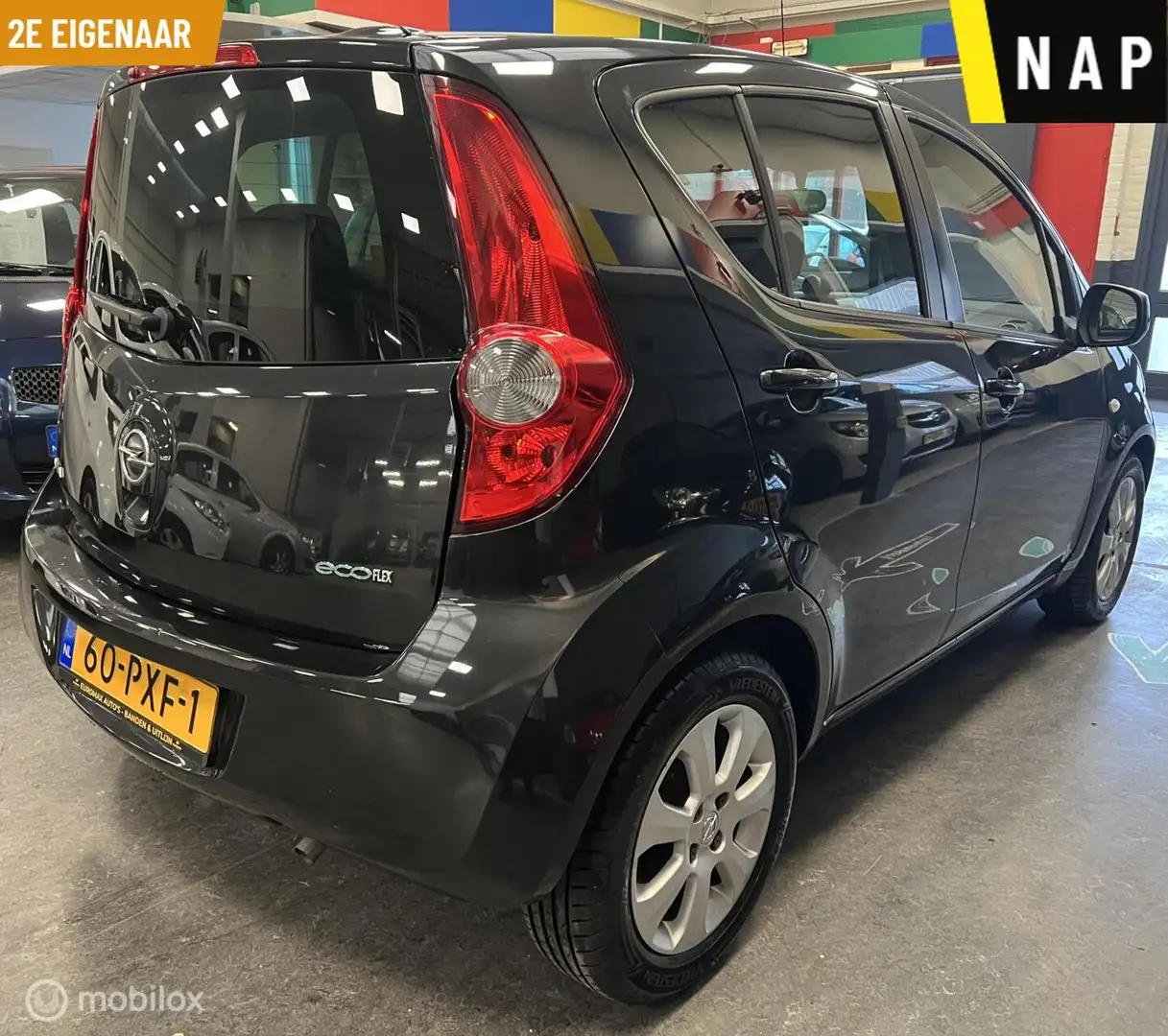 Opel Agila 1.0 Edition 2e Eigenaar - NAP - Airco Schwarz - 2