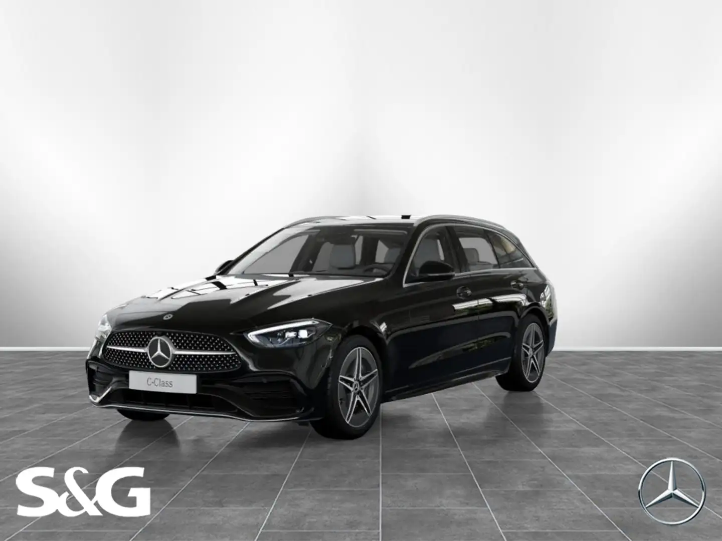 Mercedes-Benz C 180 T AMG DISTRONIC+KAMERA+CARPLAY+LED+18" Schwarz - 1