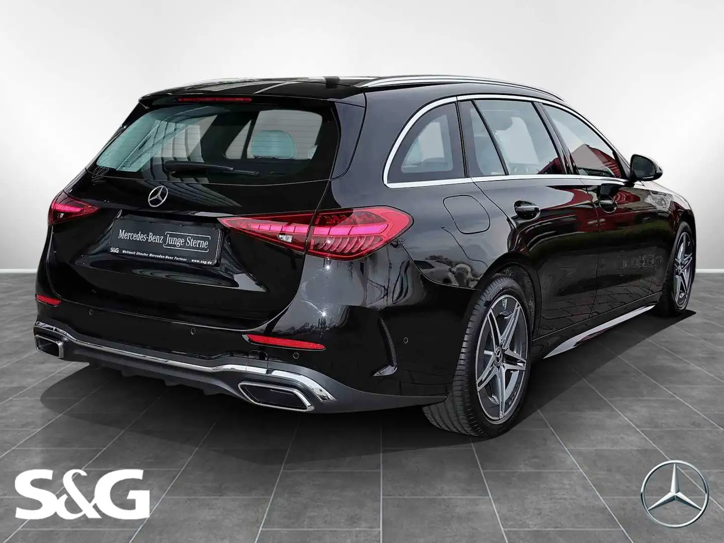 Mercedes-Benz C 180 T AMG DISTRONIC+KAMERA+CARPLAY+LED+18" Schwarz - 2