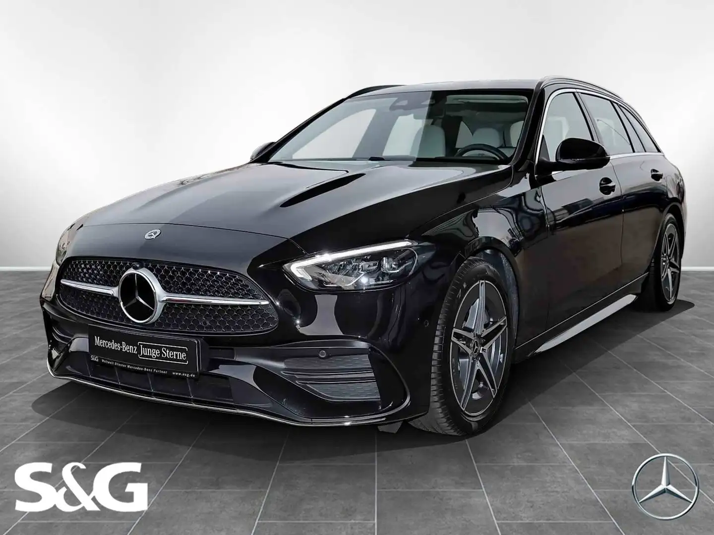 Mercedes-Benz C 180 T AMG DISTRONIC+KAMERA+CARPLAY+LED+18" Schwarz - 1
