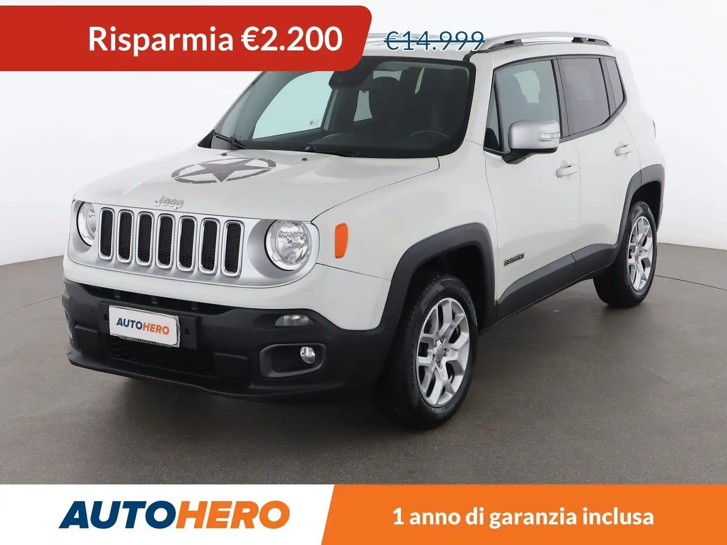 Jeep Renegade 2.0 M-Jet Limited aut. 4WD Wit - 1