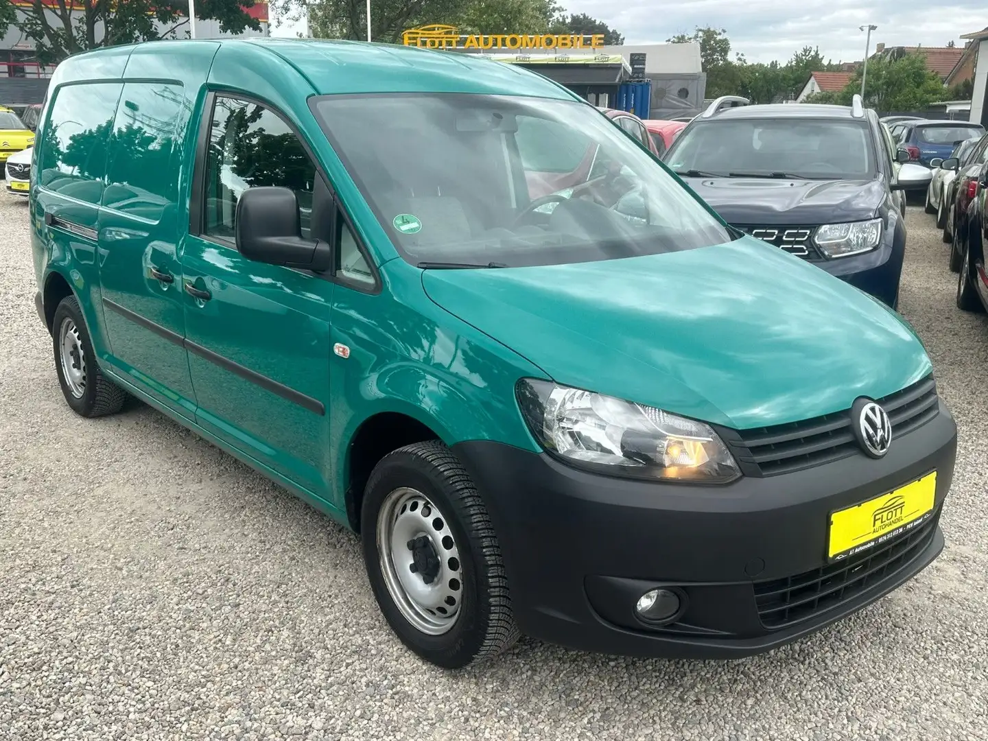 Volkswagen Caddy Maxi Kasten*1.HAND*TÜV NEU *Sehr Gepflegt Grün - 2