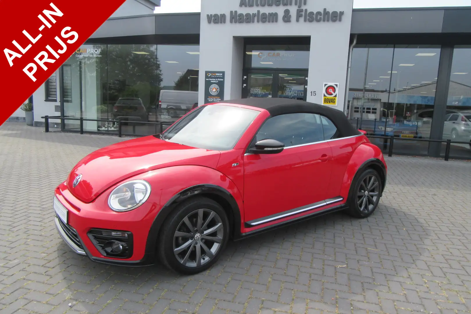 Volkswagen Beetle Cabriolet 1.4 TSI DSG Dune R-Line, Leder, Navigati Rood - 1