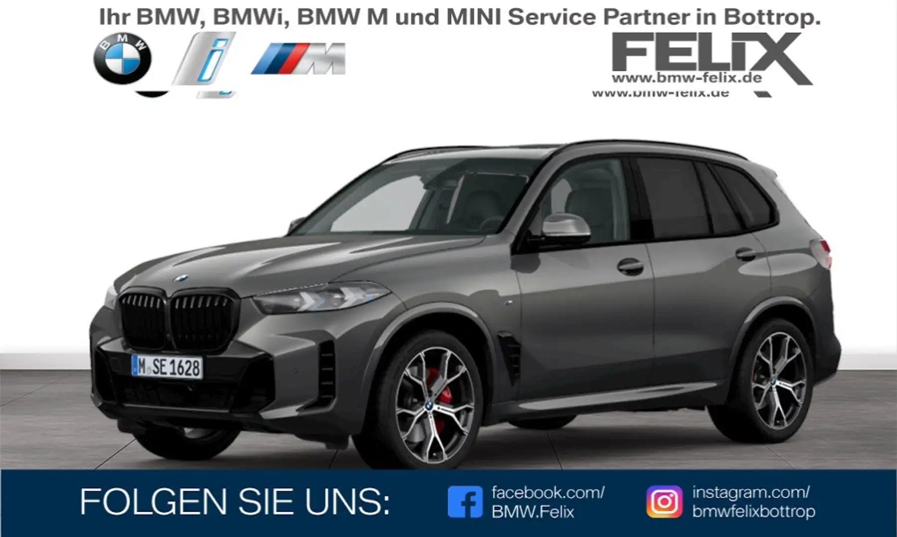 BMW X5 xDrive30d M Sportpaket PRO+COMFORT+INOOVATIONS+TRA Srebrny - 1