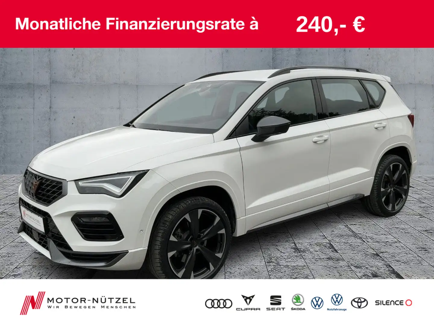 CUPRA Ateca 1.5 TSI DSG LED+NAVI+BEATS+RFK+GRA+AHK+SHZ Weiß - 1