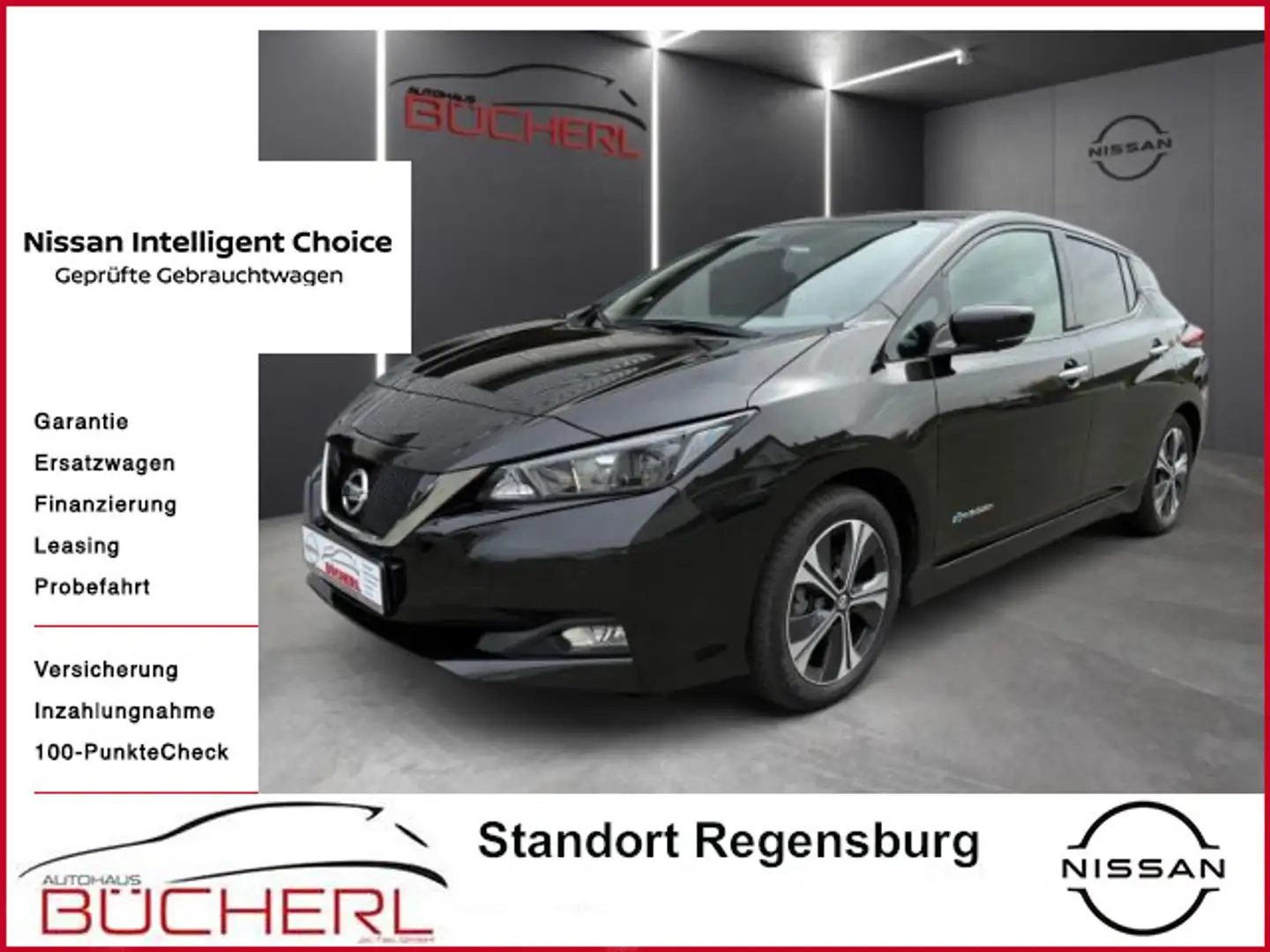 Nissan Leaf N-Connecta, 150 PS, 40 kWh, 360°-Kam., SHZ Fekete - 1