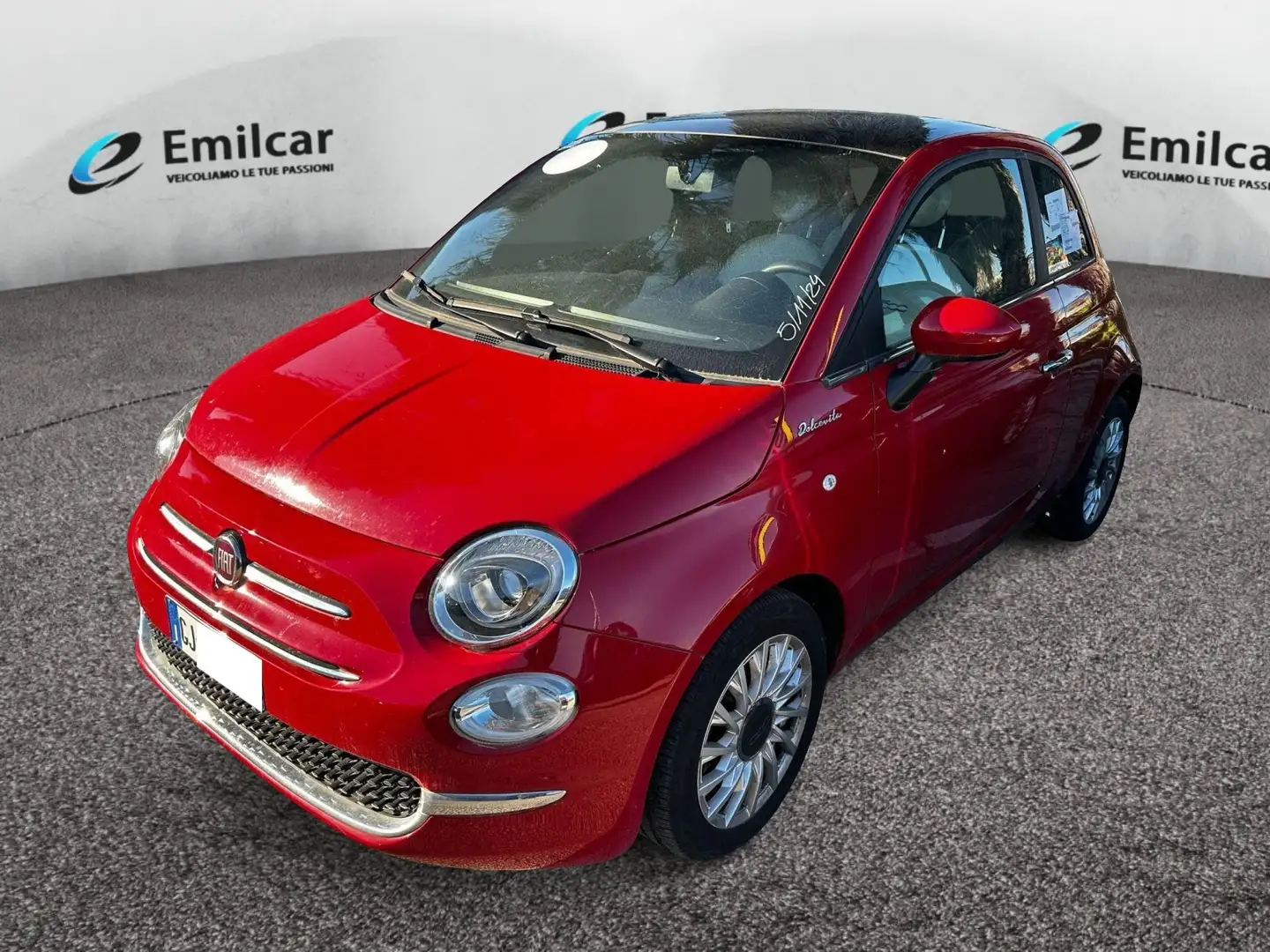 Fiat 500 1.0 Hybrid Dolcevita Rosso - 1