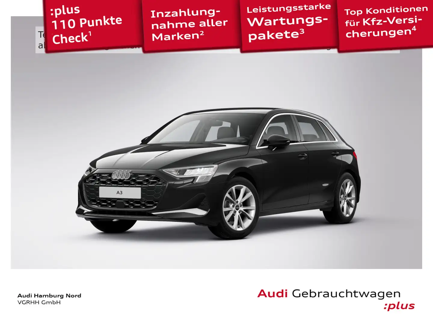 Audi A3 35 TDI S tronic Navi Kamera ACC LED Schwarz - 1