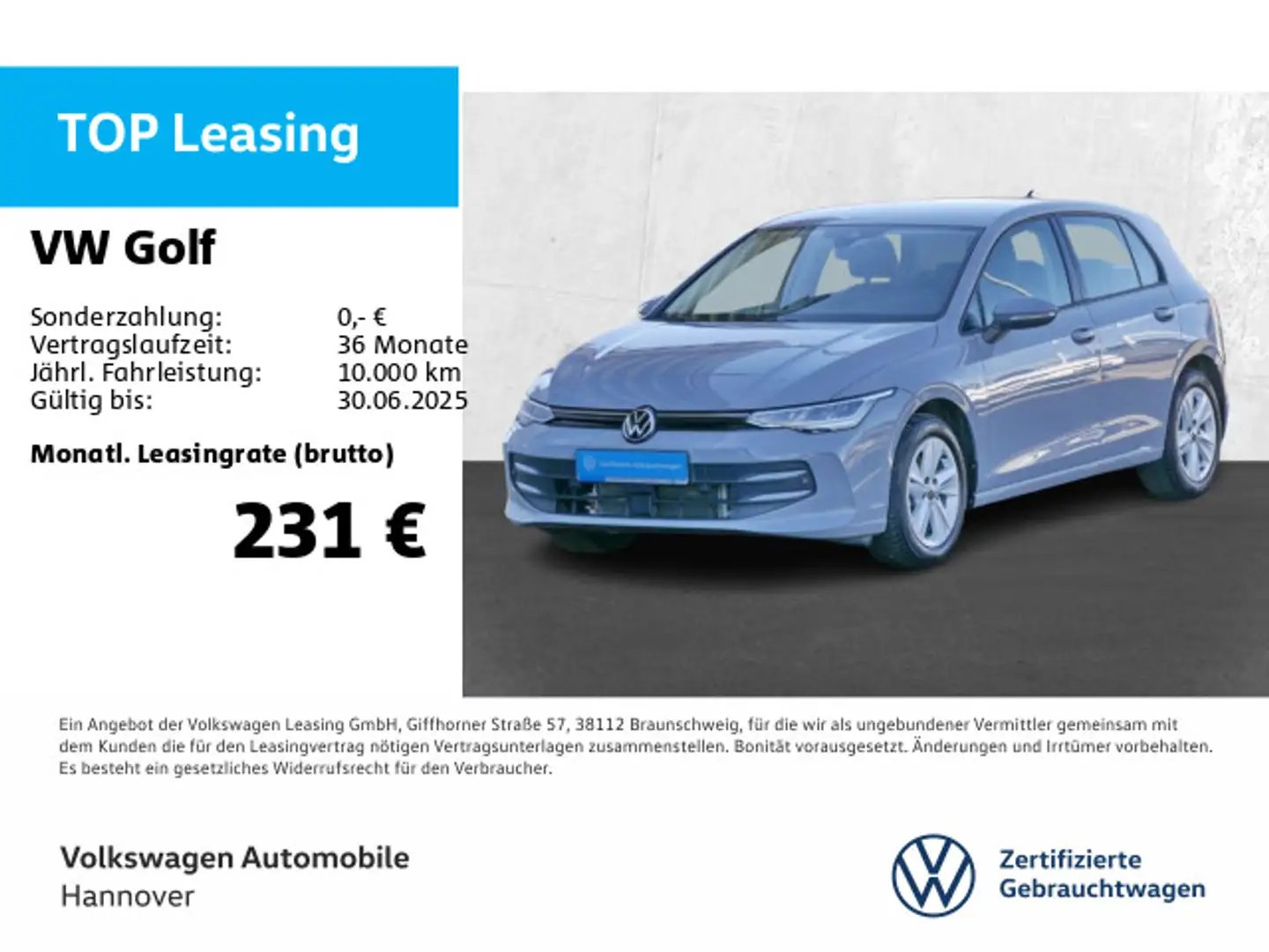 Volkswagen Golf VIII 1.5 TSI Life Navi LED DigCockpit ACC P Grau - 1
