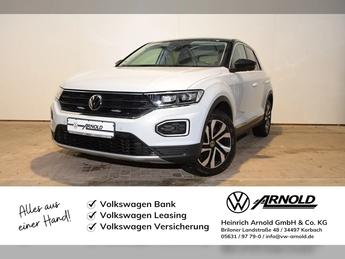 Volkswagen T-Roc TDI Activ 4Motion DSG AHK - Navi - RearView Weiß - 1
