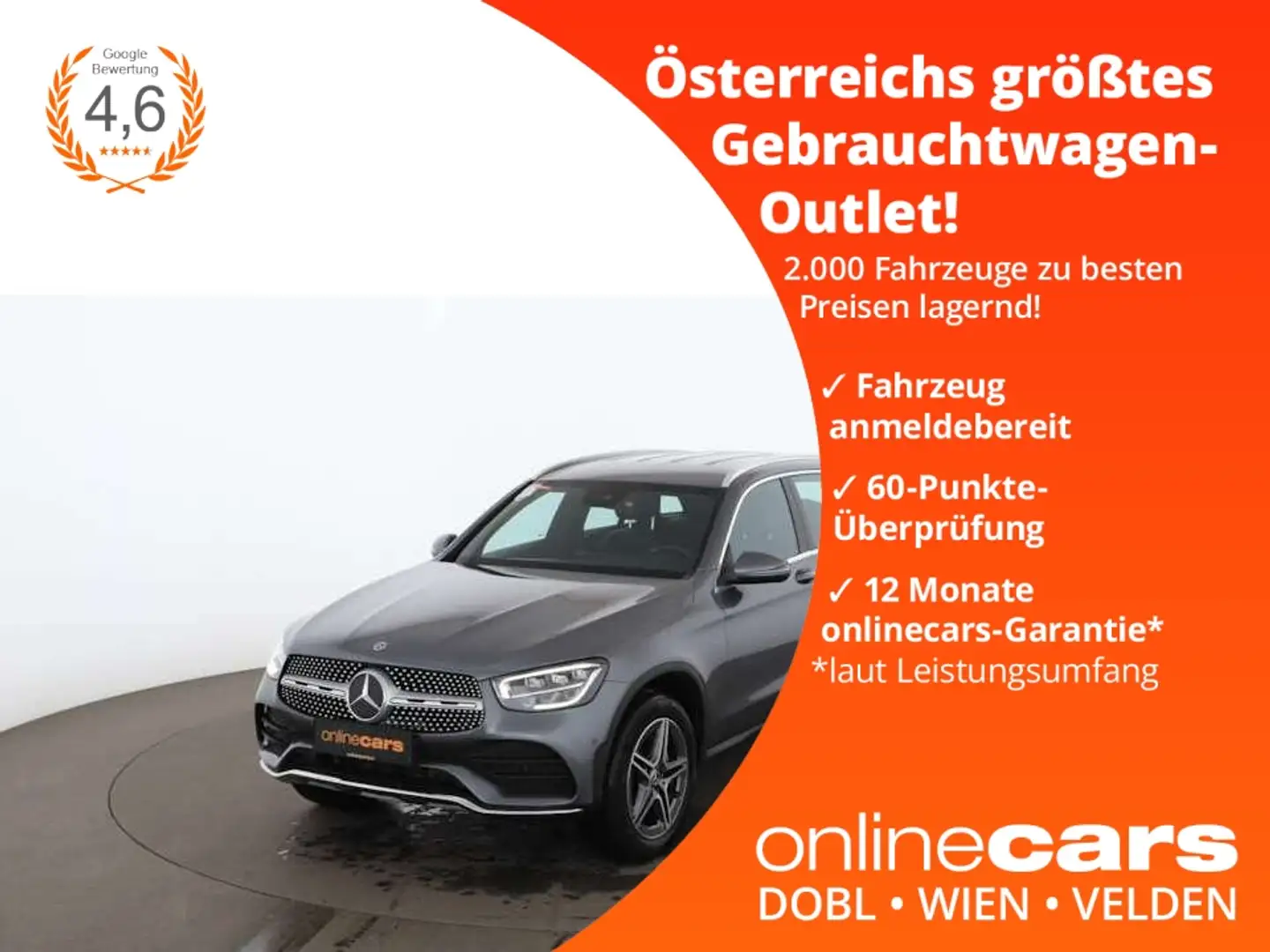 Mercedes-Benz GLC 300 de 4Matic AMG-Line Aut LED AHK NAVI LEDER Grau - 1