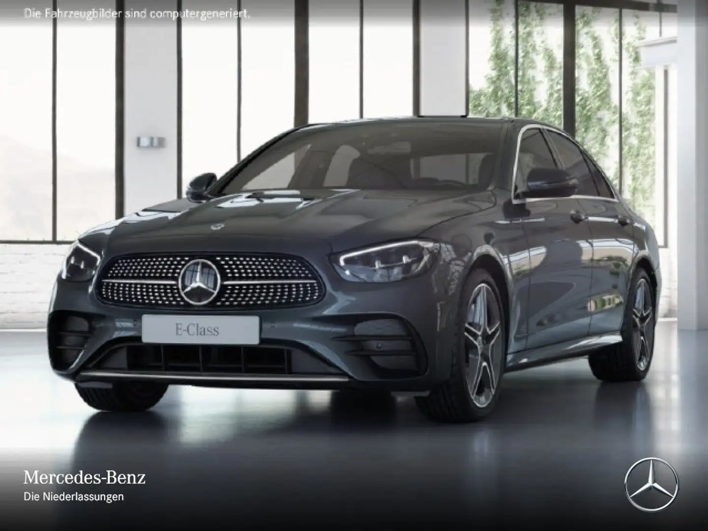 Mercedes-Benz E 300 de AMG+LED+FAHRASS+BURMESTER+KAMERA+9G Gris - 2