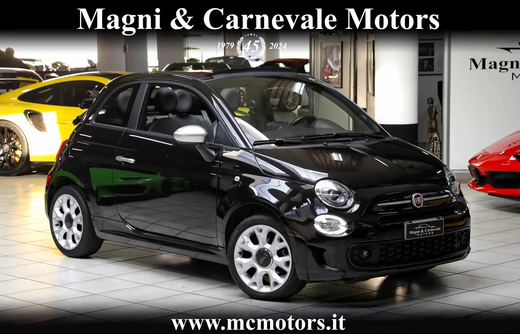 Fiat 500C ROCKSTAR|AUTOMATICA|CARPLAY|CLIMA AUTO|NEOPATENTAT Nero - 1