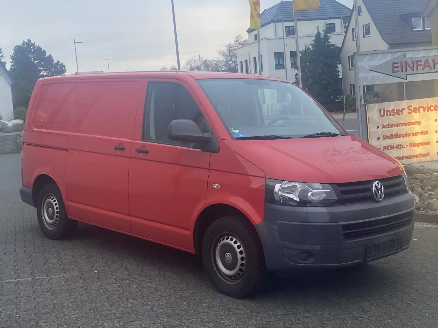 Volkswagen T5 Transporter 2.0 TDI Kasten ~Klima~1.Hand~ Rot - 2