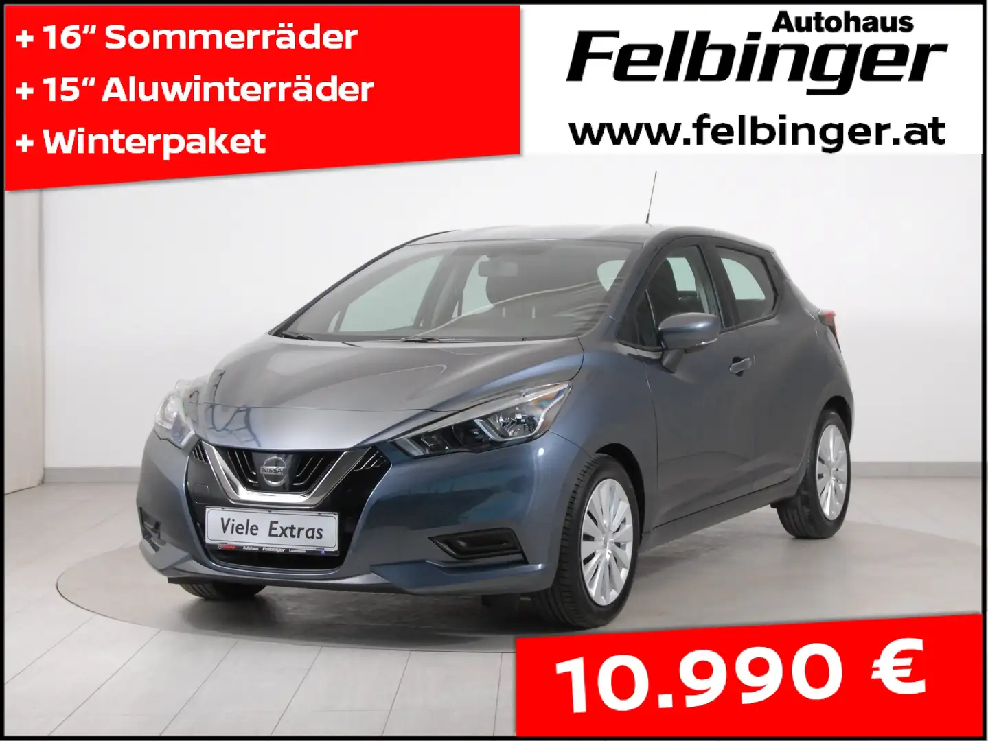 Nissan Micra Acenta 1.0 IG-T 100 *Apple Carplay, Sitzheizung* Grau - 1