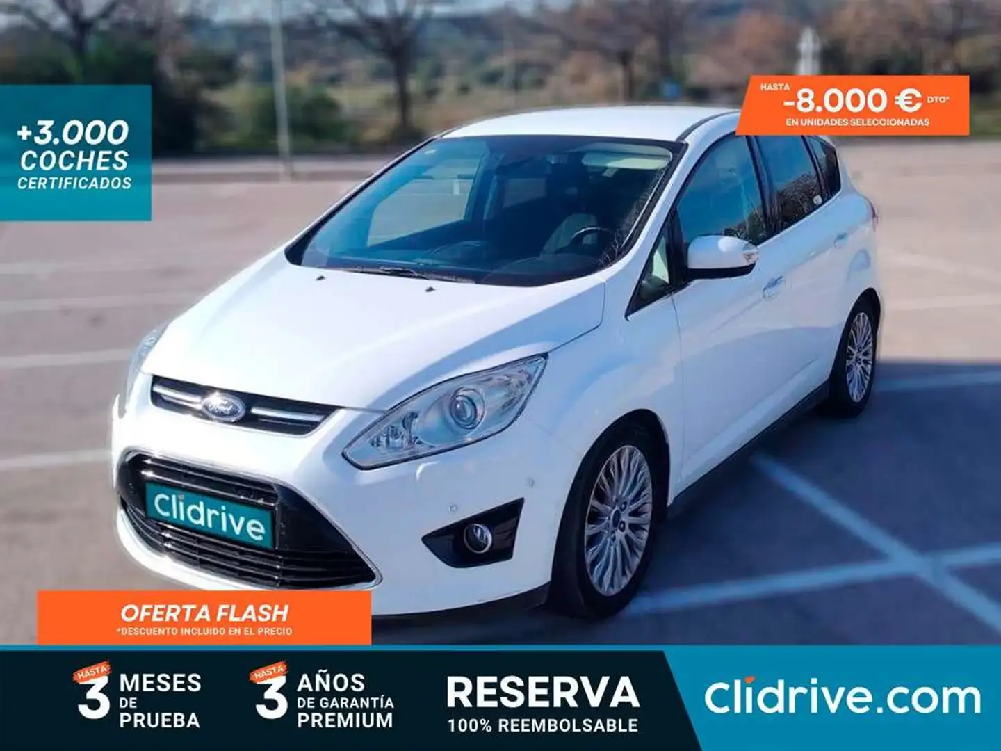 Ford C-Max 1.0 Ecoboost Auto-S&S Titanium 125 Blanc - 1