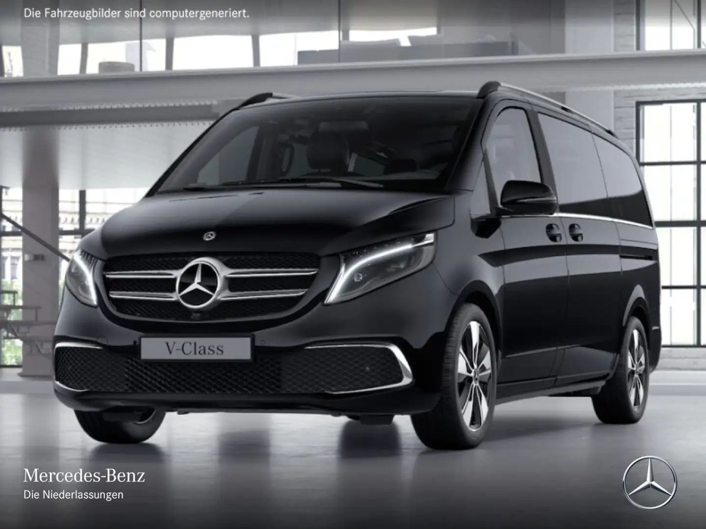 Mercedes-Benz V 250 d AVANTGARDE EDITION+SportP+9G+AHK+TischP Schwarz - 2