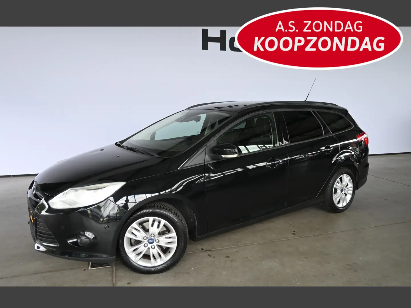 Ford Focus Wagon 1.6 TI-VCT Lease Titanium Airco Cruise Contr Zwart - 1