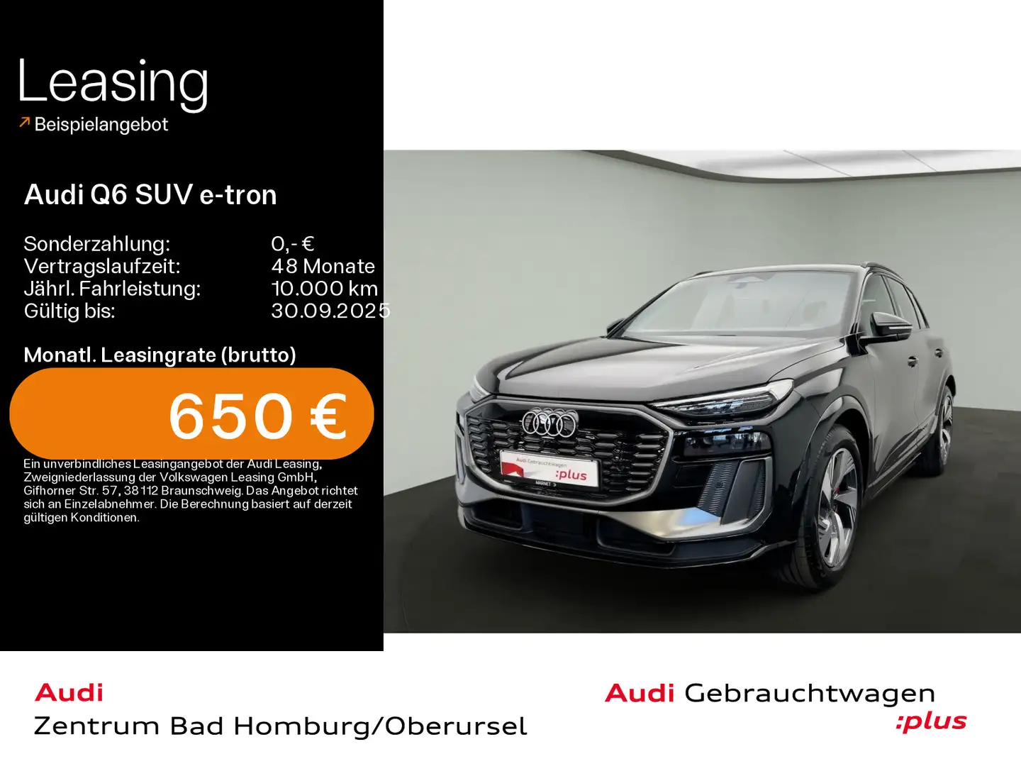 Audi Q6 55 quattro S line*Navi*Matrix*Alu* Zwart - 1