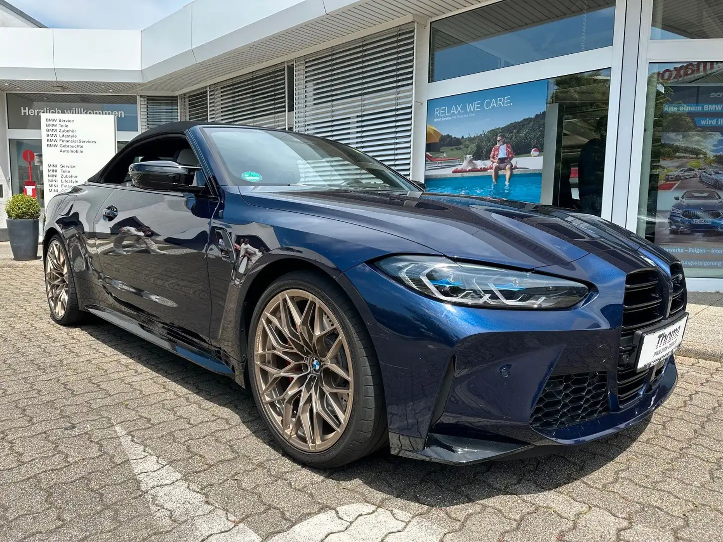BMW M4 Competition M xDrive Cabrio Bleu - 2