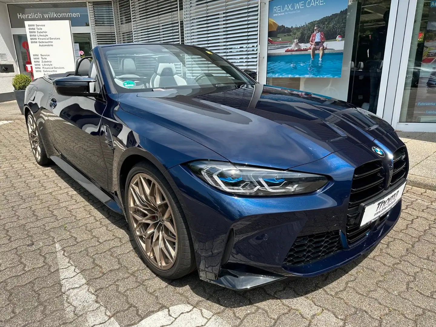 BMW M4 Competition M xDrive Cabrio Bleu - 1