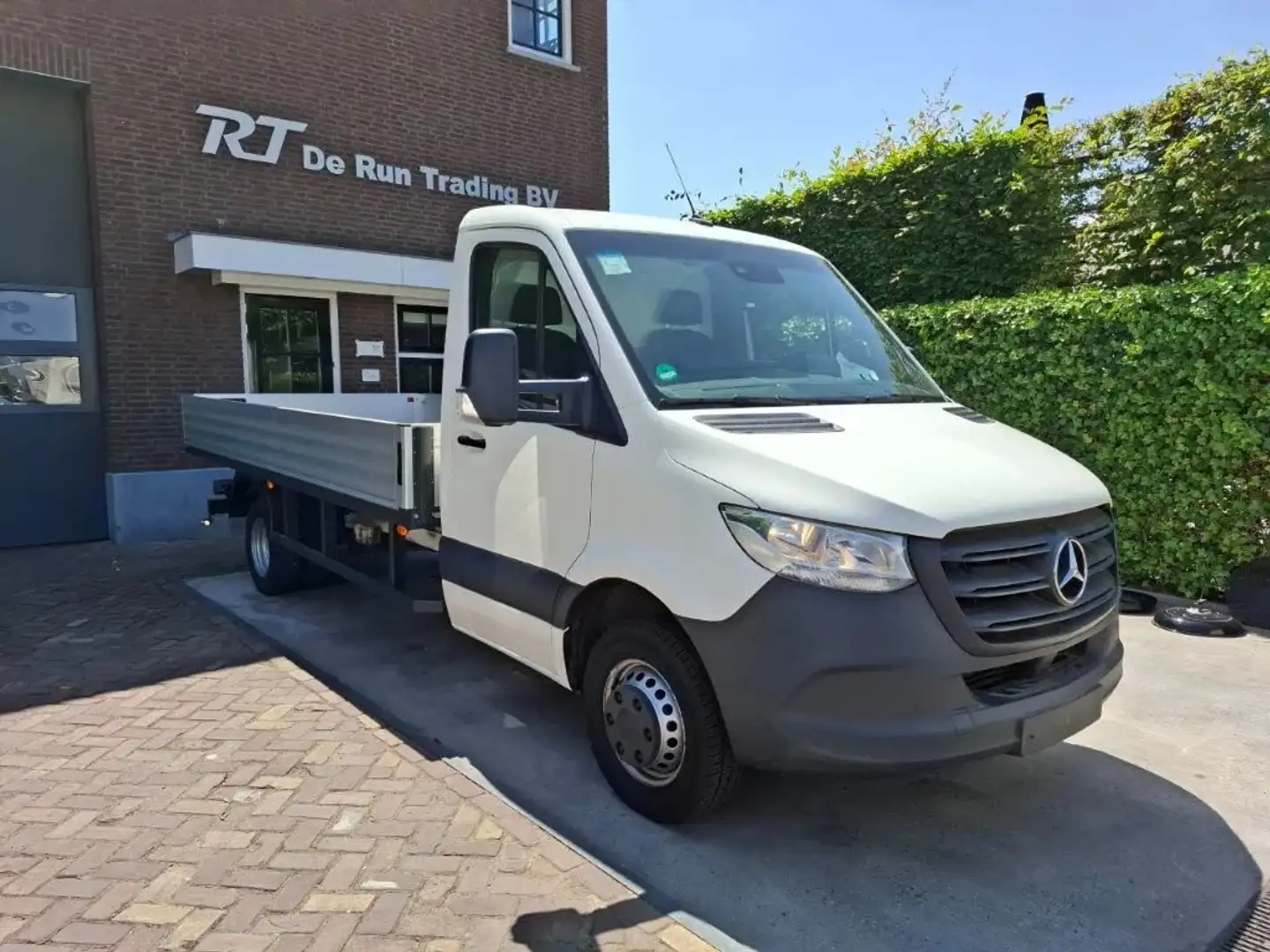 Mercedes-Benz Sprinter 514 met open laadbak en airco Wit - 1