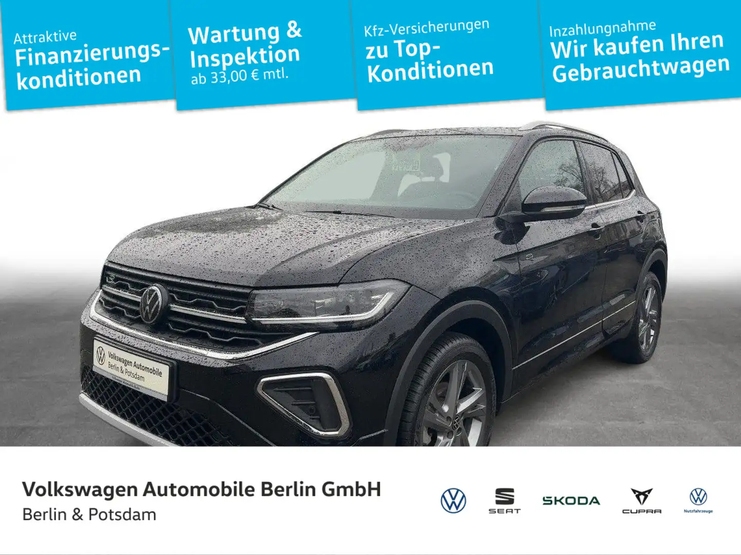 Volkswagen T-Cross 1.5 TSI DSG R-Line Navi R-Kamera AHK Schwarz - 1